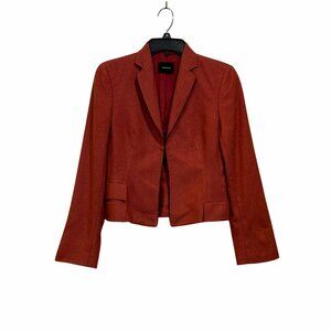 ✨Akris Size M Women's Casual Red Long Sleeve Open Jacket Blazer ✨